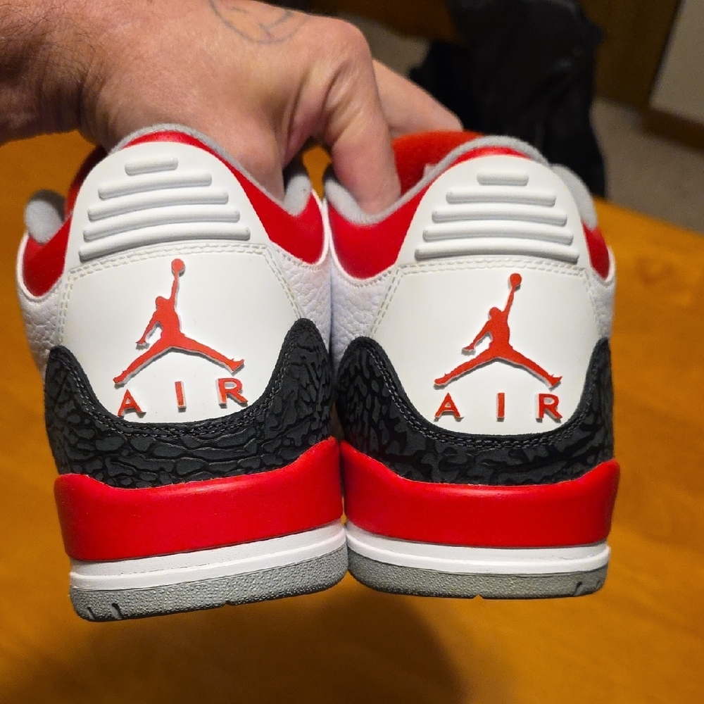 White and Red High-Top Sneakers - Picture 8 of 11